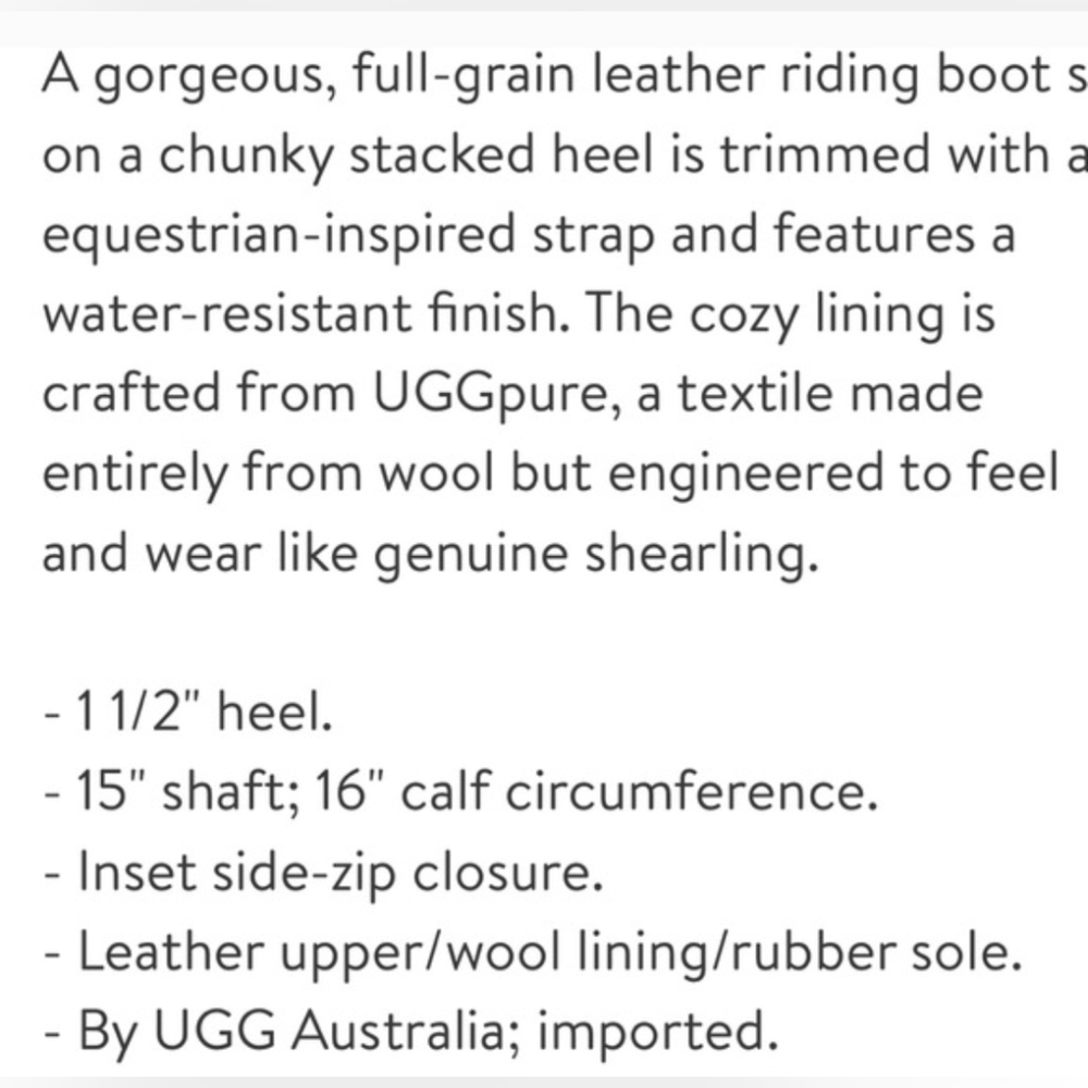 UGG Australia "Dahlen" Tall Riding Boot Chocolate Brown | Women's Size 7.5 - Picture 14 of 15